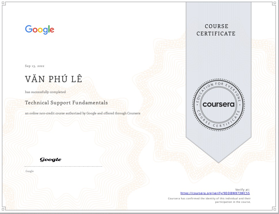 Lấy chứng chỉ Google miễn phí trên Coursera với NIC