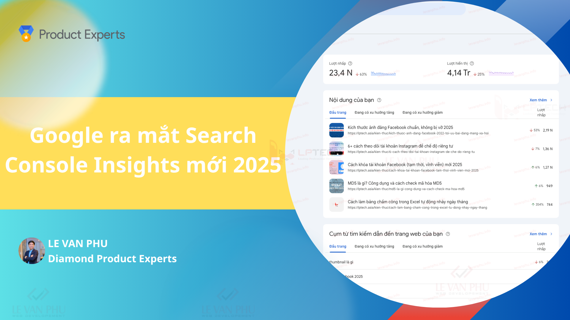 Google ra mắt Search Console Insights mới cho Webmaster