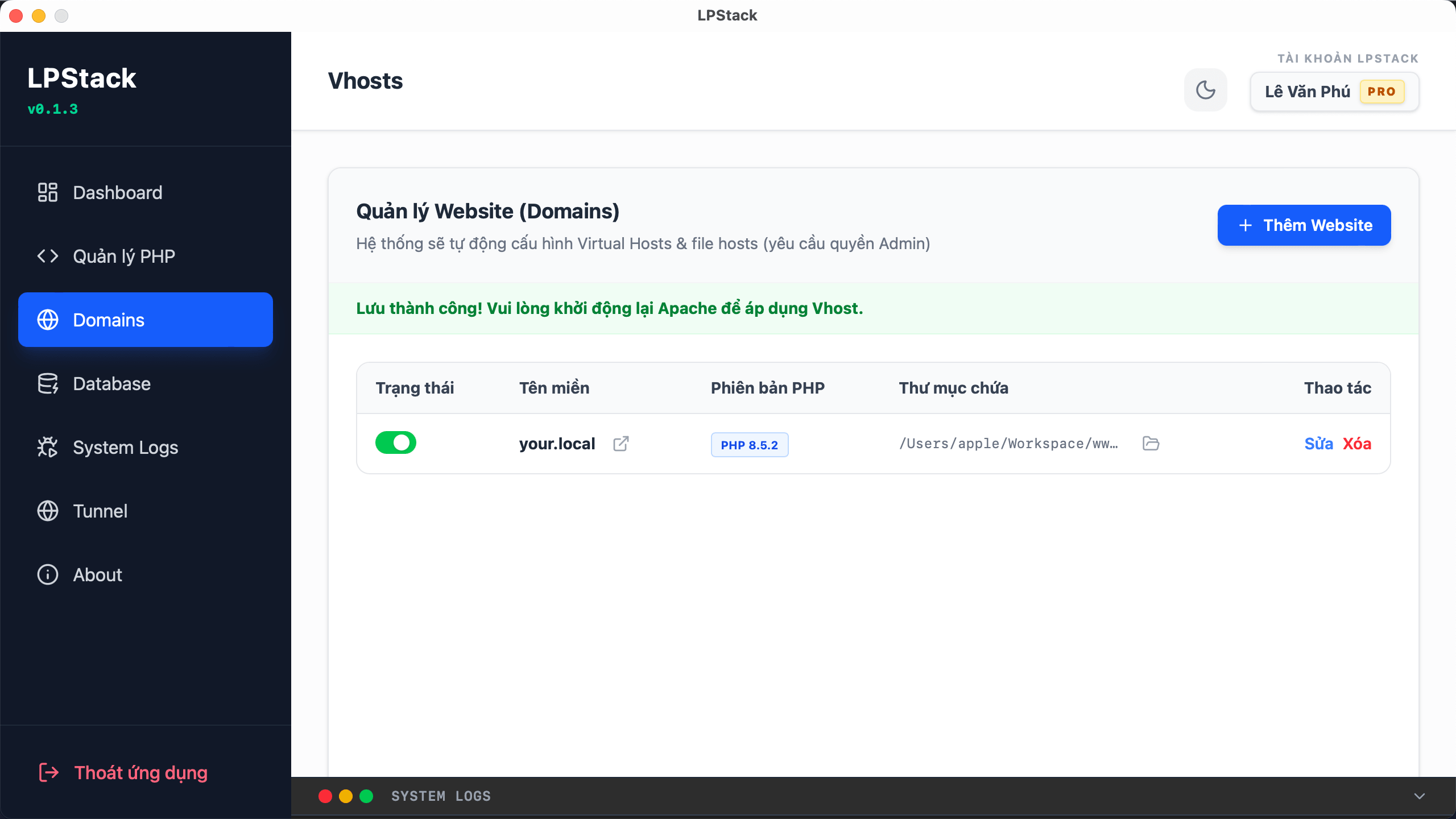 LPStack Server: Giải pháp thay thế XAMPP và MAMP năm 2026